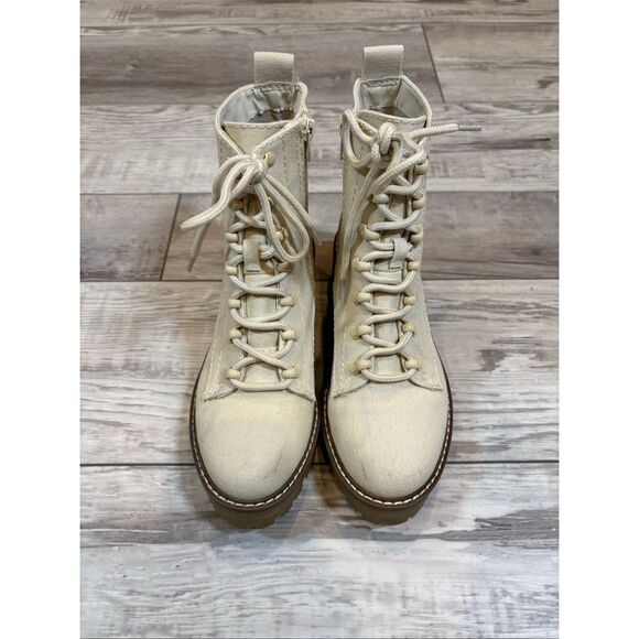 Universal Thread Cream Parker Combat Boots Size 7 1/2 - Picture 2 of 13